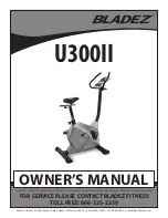 BLADEZ U300II Owner'S Manual предпросмотр