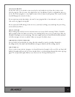 Preview for 9 page of BLADEZ U300II Owner'S Manual