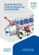 Blain Hydraulics EV Series Service Manual предпросмотр