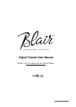 Blair Digital Chanter User Manual предпросмотр