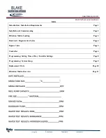 Preview for 2 page of Blake Water Solutions AIO Operation And Instruction Manual