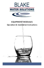 Blake Water Solutions MOD-420-BWS Operation & Installation Instructions предпросмотр