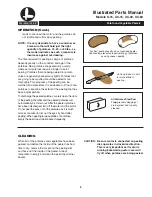 Предварительный просмотр 5 страницы Blakeslee S-15 Operations Manual And Illustrated Parts