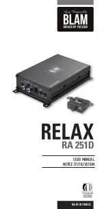 Предварительный просмотр 1 страницы BLAM RELAX RA 251D User Manual