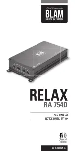 BLAM RELAX RA 754D User Manual предпросмотр