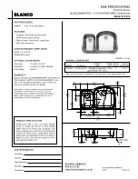 Blanco 1-1/2 Reverse Bowl Undermount 513-619 Specification preview