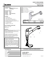 Blanco 157-075R Specification Sheet preview