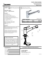 Blanco 157-079 Specification Sheet preview