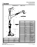 Предварительный просмотр 2 страницы Blanco 157-079 Specification Sheet