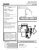 Предварительный просмотр 1 страницы Blanco 157-096 Specification Sheet