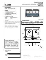 Blanco 501-306 Specifications предпросмотр