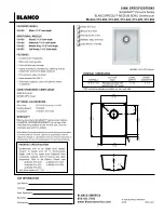 Blanco 513-653 Specification Sheet предпросмотр