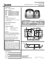 Предварительный просмотр 1 страницы Blanco 514-472 Specification Sheet