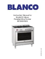 Blanco BFD9054WX Instruction Manual preview