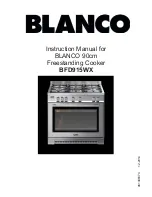 Preview for 1 page of Blanco BFD9156WX Instruction Manual