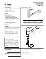 Предварительный просмотр 1 страницы Blanco BLANCOADVANCE 157-076 Specification Sheet