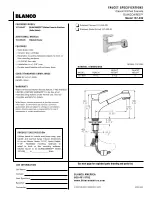 Предварительный просмотр 1 страницы Blanco BLANCOAIRES 157-039 Specification Sheet