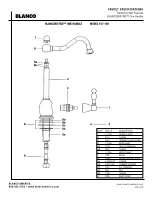 Предварительный просмотр 2 страницы Blanco BLANCOBISTRO 157-149 Specification Sheet