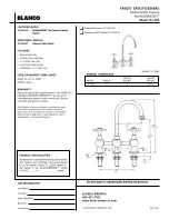 Предварительный просмотр 1 страницы Blanco BLANCOBRIDGE 157-055 Specifications