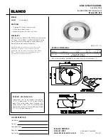 Blanco BLANCODEVON 501-202 Specification Sheet предпросмотр