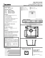 Blanco BLANCODIAMOND 511-635 Specification Sheet предпросмотр