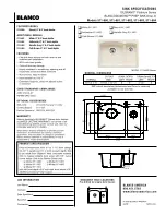 Предварительный просмотр 1 страницы Blanco BLANCODIAMOND 511-660 Specification Sheet