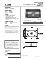 Blanco BLANCOMAGNUM 501-113-10 Specification Sheet предпросмотр