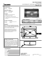 Blanco BLANCOMAGNUM 501-113-8 Specification Sheet предпросмотр