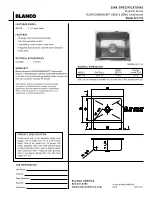 Blanco BlancoMagnum 501-116 Specification Sheet preview