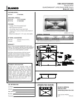 Blanco BLANCOMAGNUM 501-118-8 Specification Sheet предпросмотр