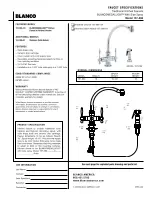 Предварительный просмотр 1 страницы Blanco BLANCOMEDALLION 157-086 Specification Sheet