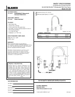 Blanco BLANCOMERIDIAN 157-130 Specification Sheet предпросмотр