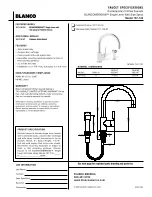 Blanco BLANCOMERIDIAN 157-132 Specification Sheet предпросмотр