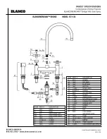 Предварительный просмотр 2 страницы Blanco BLANCOMERIDIAN 157-134 Specification Sheet
