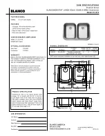 Предварительный просмотр 1 страницы Blanco BLANCONORSTAR 513-612 Specification Sheet