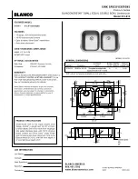 Blanco BLANCONORSTAR 513-613 Specification Sheet предпросмотр