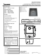 Предварительный просмотр 1 страницы Blanco BLANCOPERFORMA 515-535 Specification Sheet