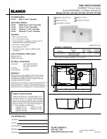 Blanco BLANCOPERFORMA 515-541 Specification Sheet предпросмотр