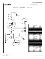 Предварительный просмотр 2 страницы Blanco BLANCOPODOS 157-042 Specification Sheet