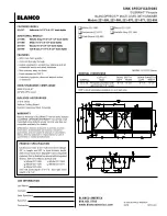 Предварительный просмотр 1 страницы Blanco BLANCOPRECIS 221-068 Specifications