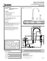 Предварительный просмотр 1 страницы Blanco BLANCOPRECISION 157-061 Specification Sheet