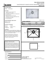 Blanco BLANCOPRECISION 512-746 Specifications предпросмотр