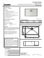 Предварительный просмотр 1 страницы Blanco BLANCOPRECISION 512-747-A Specification Sheet