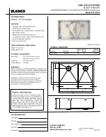 Blanco BlancoPrecision 512-750-A Specification Sheet preview