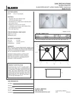 Blanco BLANCOPRECISION 512-751 Specification Sheet предпросмотр