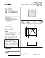 Предварительный просмотр 1 страницы Blanco BLANCOPRECISION 513-685 Specification Sheet