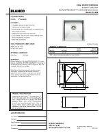 Blanco BLANCOPRECISION 515-638 Specifications предпросмотр