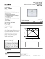 Blanco BLANCOPRECISION 515-822 Specifications предпросмотр