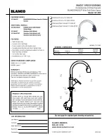Blanco BLANCORADOS 157-090 Specification Sheet предпросмотр