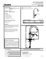 Предварительный просмотр 1 страницы Blanco BLANCORADOS TRADITIONAL 157-068 Specification Sheet